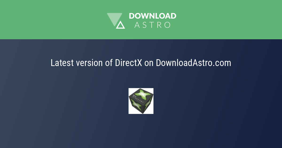 GEEKrar on X: DirectX Download for Windows 10 (A Quick Gamers Guide)    / X