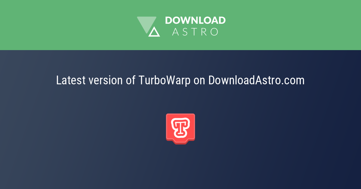 TurboWarp Desktop - Better offline editor for Scratch 3